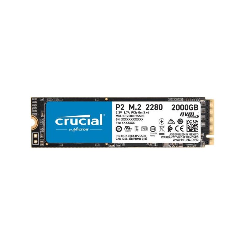 Crucial 2TB M.2 2280 NVMe P2 Series CT2000P2SSD8 Crucial 2TB M.2 2280 NVMe P2 Series CT2000P2SSD8