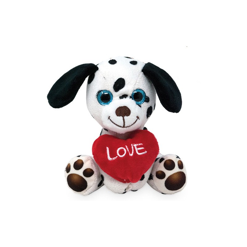 Plüsch Hund Dalmatiner mit Herz 14cm Plüsch Hund Dalmatiner mit Herz 14cm